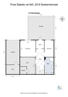 Plantegning - Underetasje - 2D Floor Plan