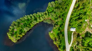 Egen halvøy ut i Sønnlandsvatnet
