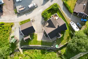 Dronebilde av tomten