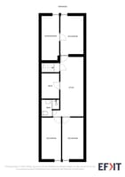 Planløsning 2. etasje kårbolig - Vestsideveien 65