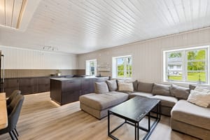 Koselig stue i tilleggsdelen