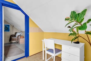 Soverom nummer tre har også god plass til skrivebordsløsning og garderobe