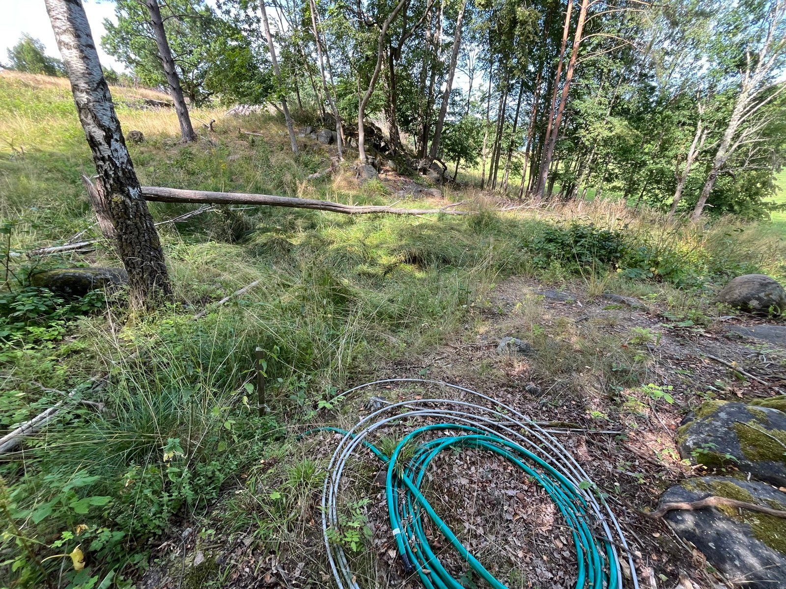 Det er strøm til tomten