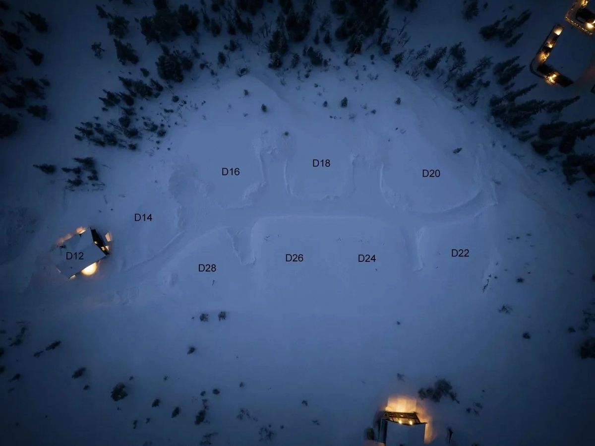 Tomter markert Dilplevegen Kollen