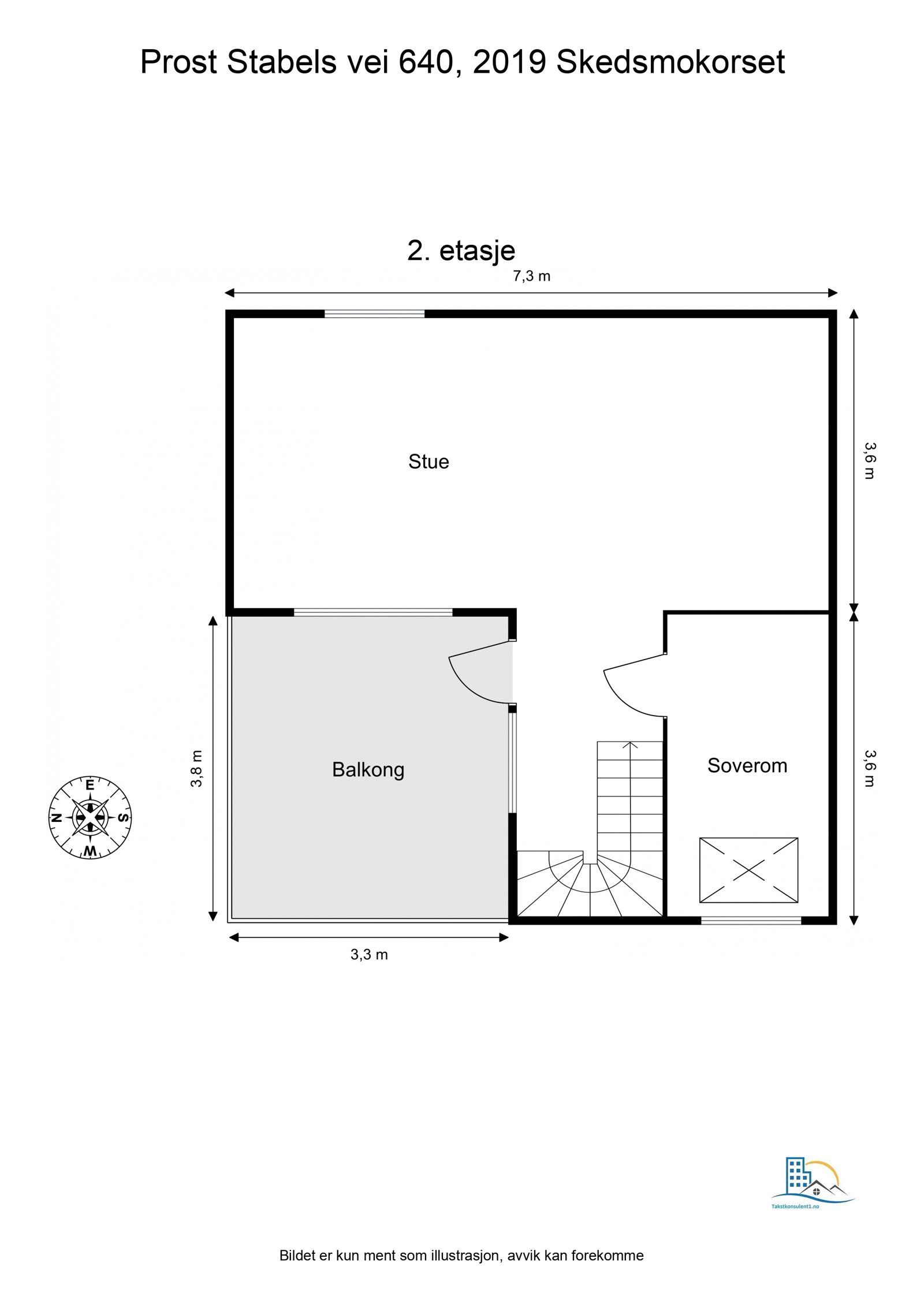 Plantegning - 2. etasje - 2D Floor Plan