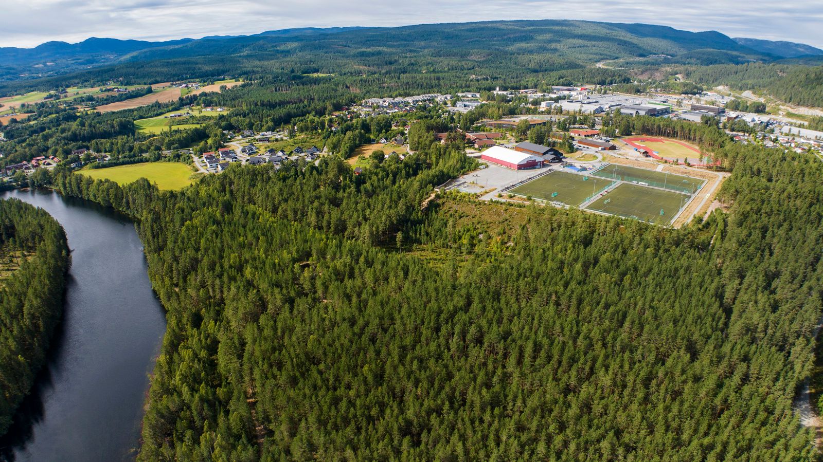 Skogeiendommen er ubebygd og er på totalt ca. 89 dekar produktiv skog