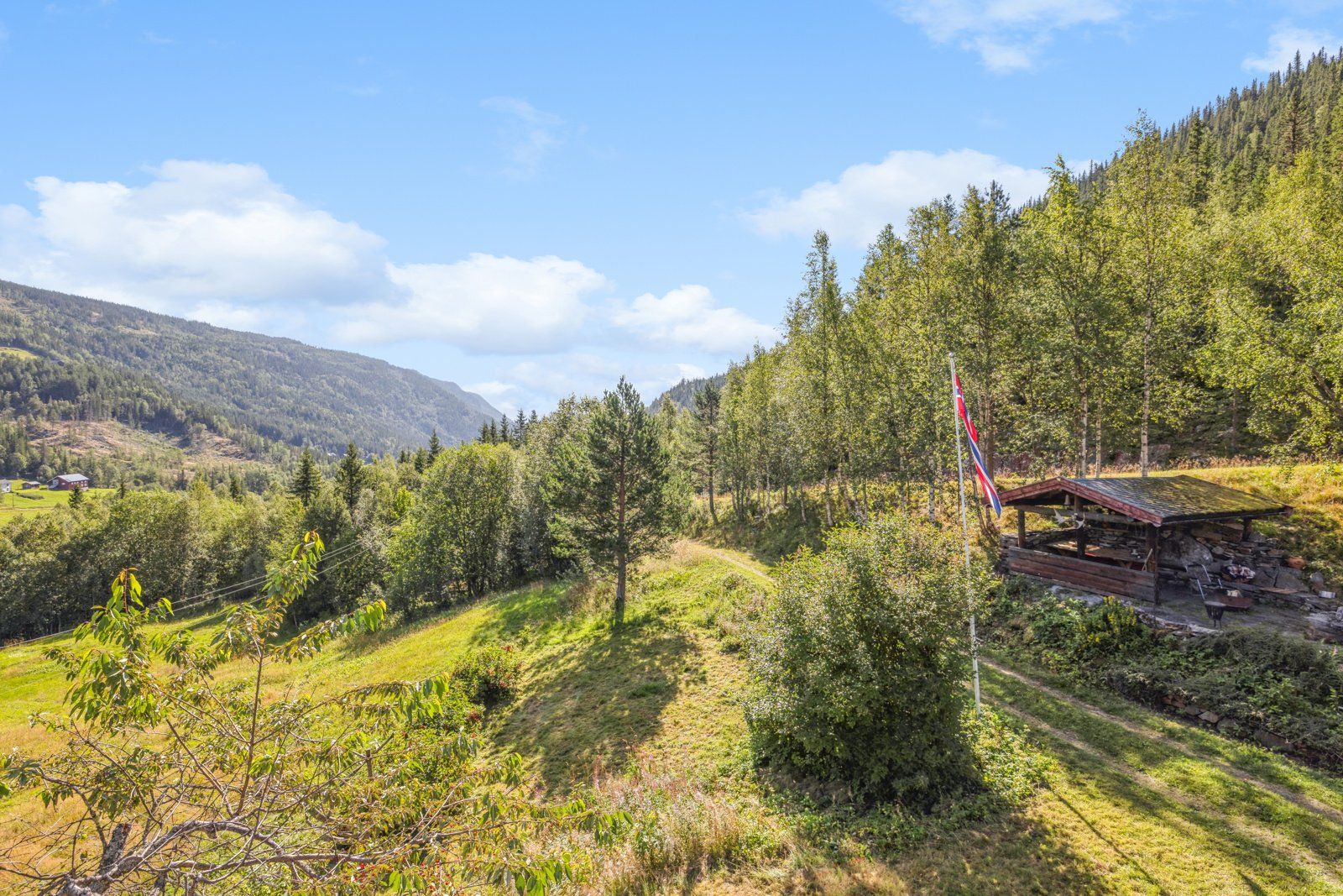 Flott utsikt fra huset