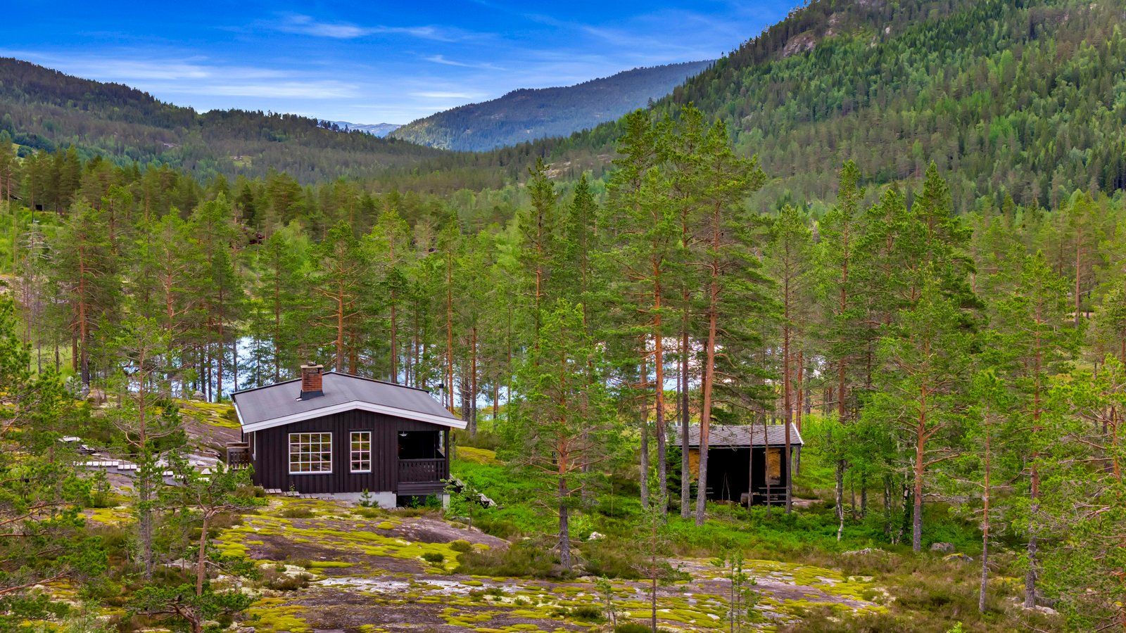 Det er en eksisterende hytte på Vigård i dag