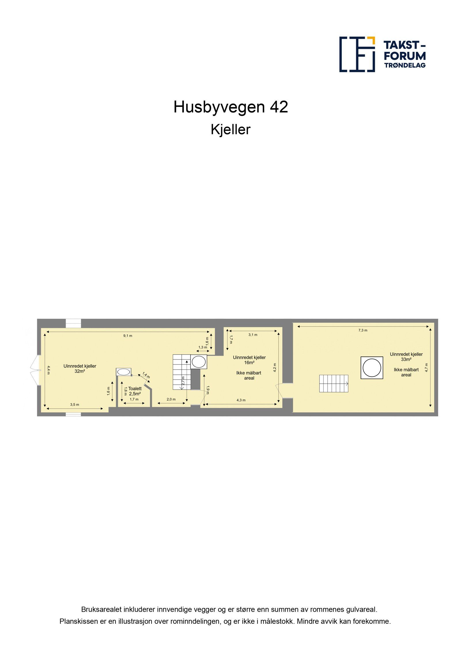 Plan våningshus kjeller