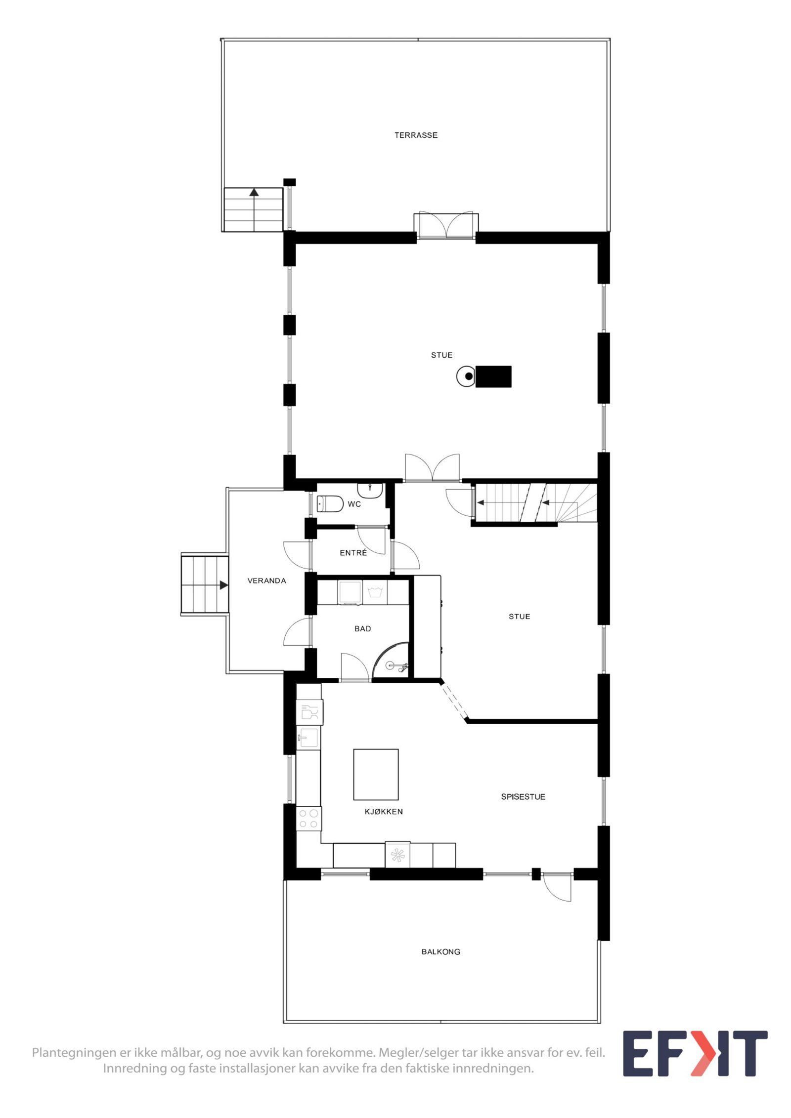 Hovedplan våningshuset