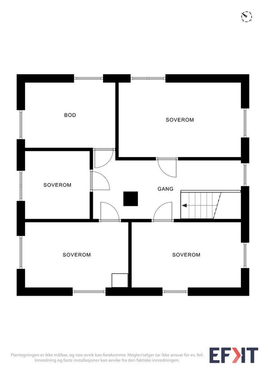 Plan 2. etasje kårbolig