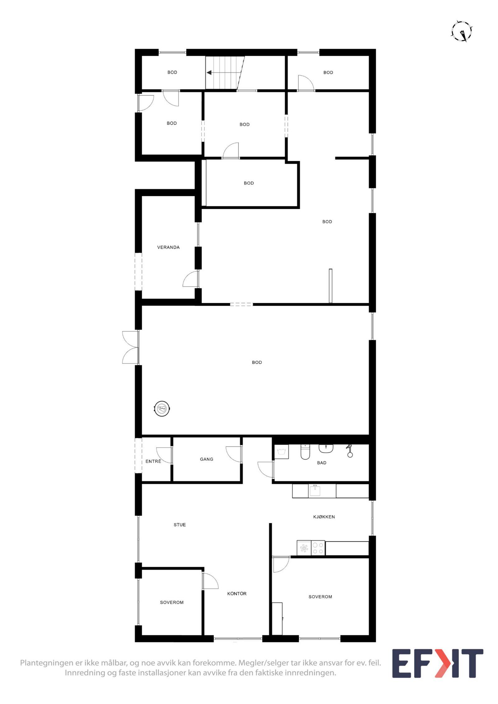 Kårhus med 3 soverom