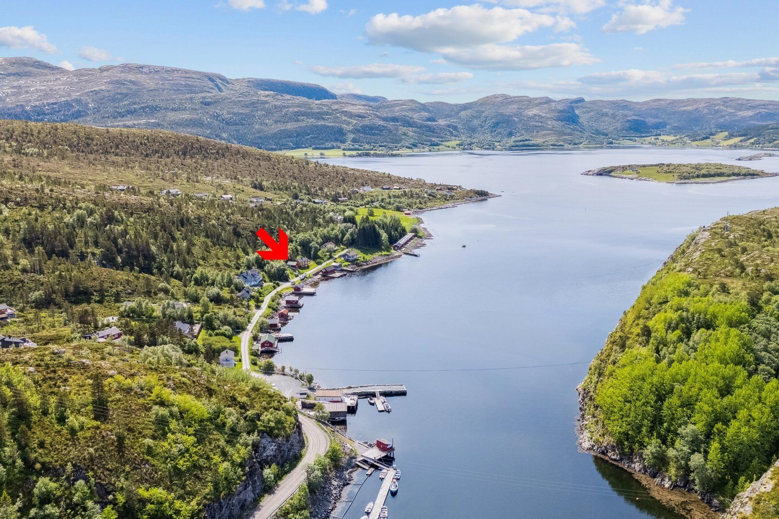 Flott beliggenhet i Holsundet