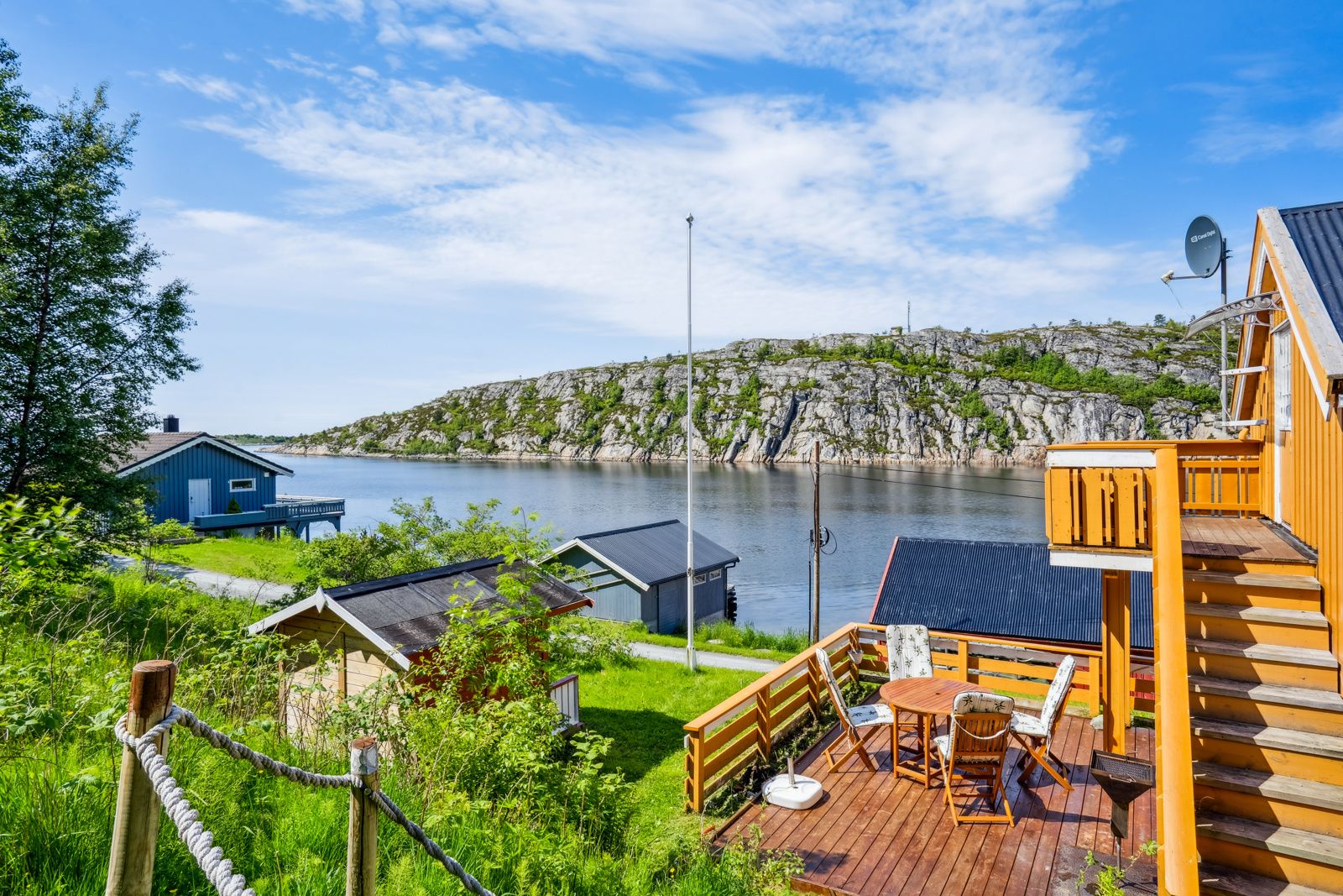 Flott utsikt utover Holsundet