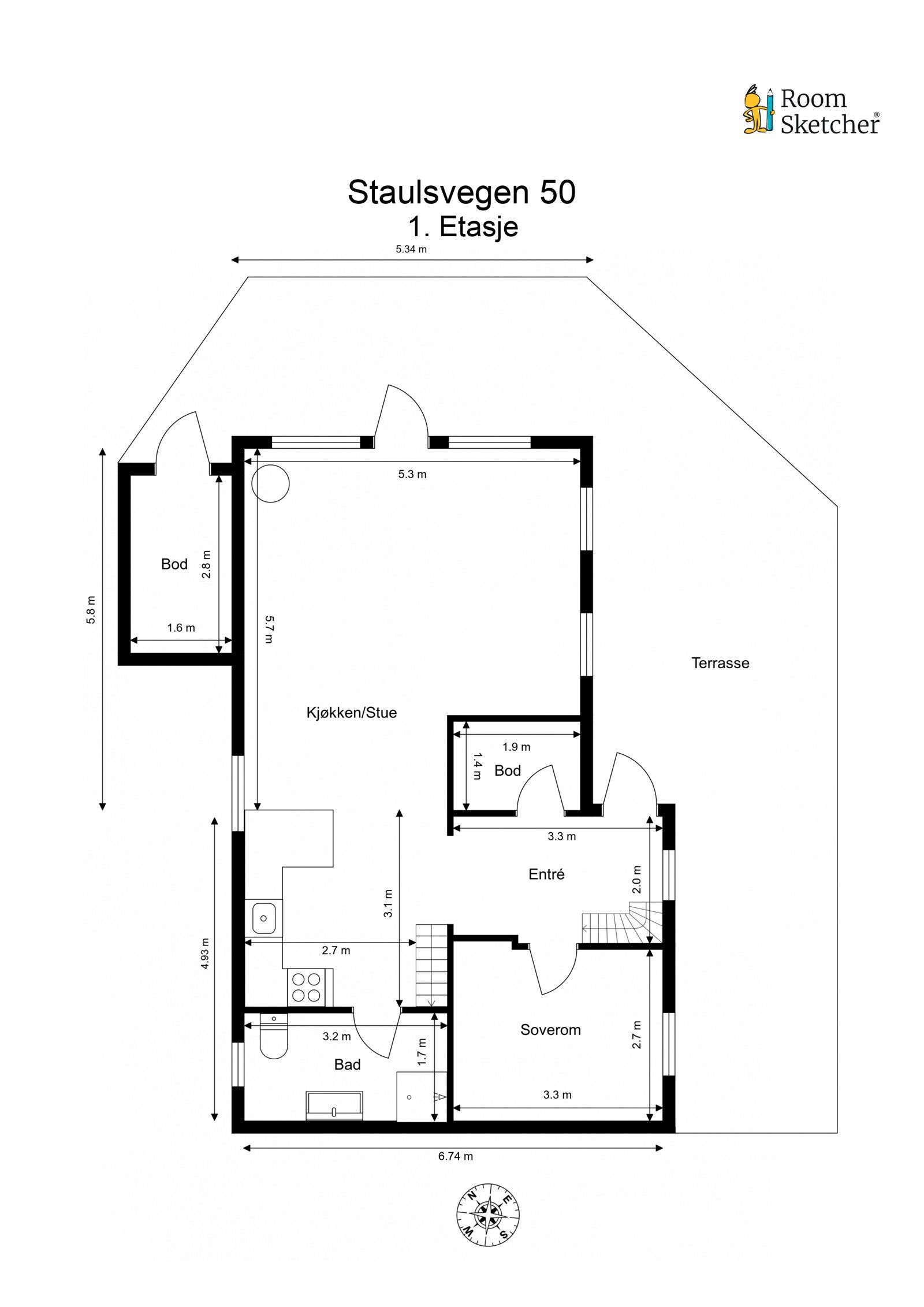 Planskisse 1. etasje