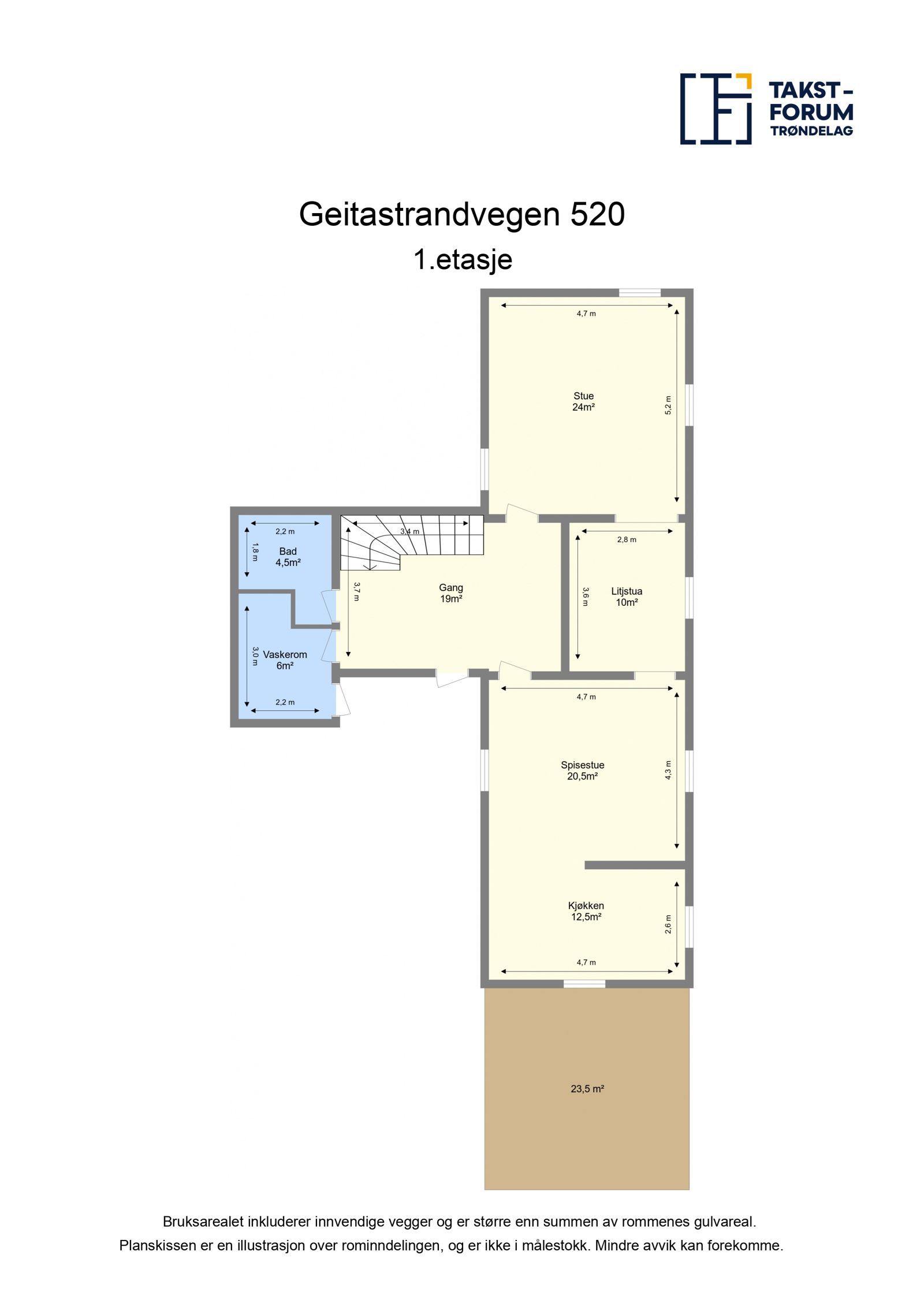 Planskisse 1. etasje