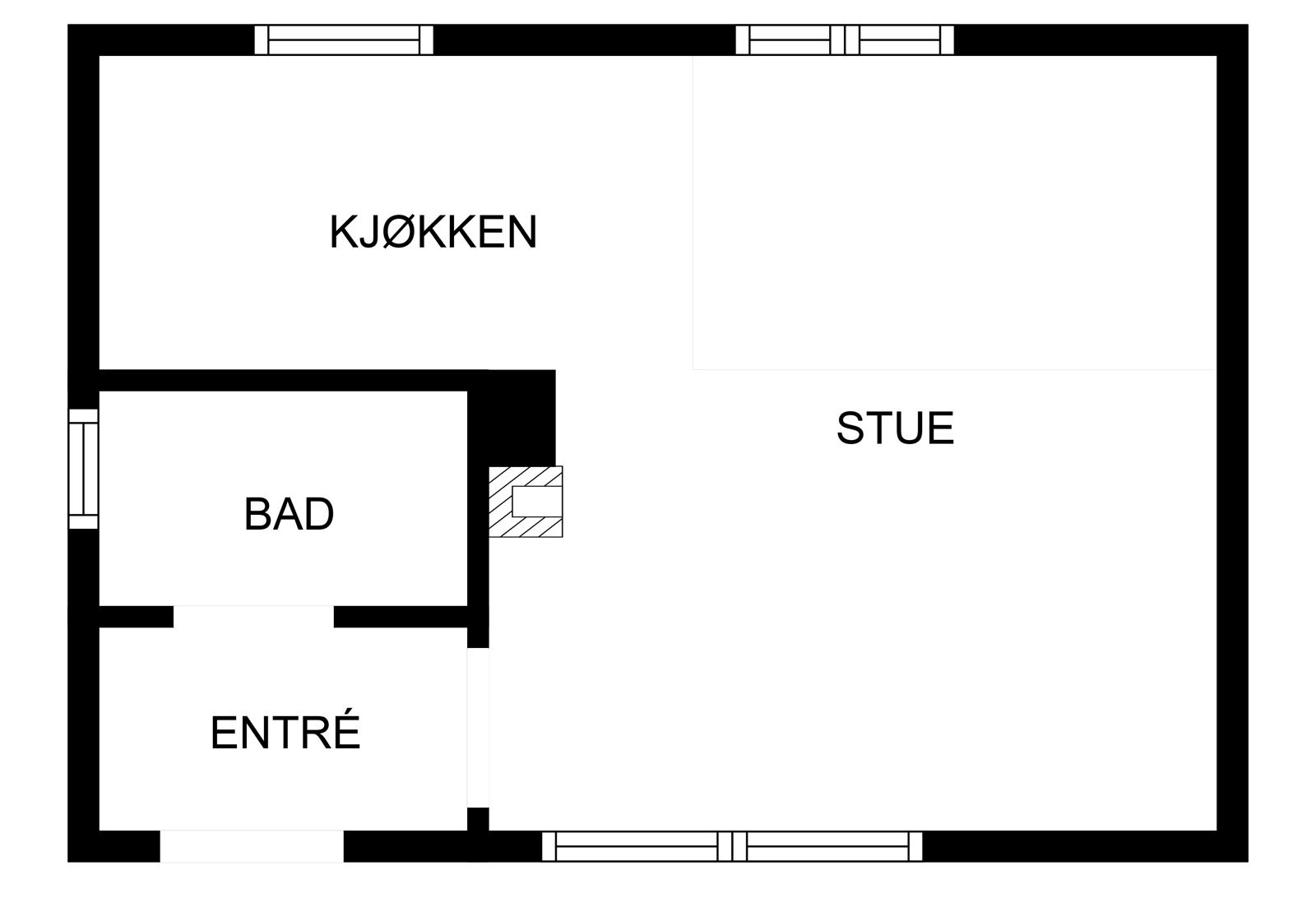 Plantegning veslehuset