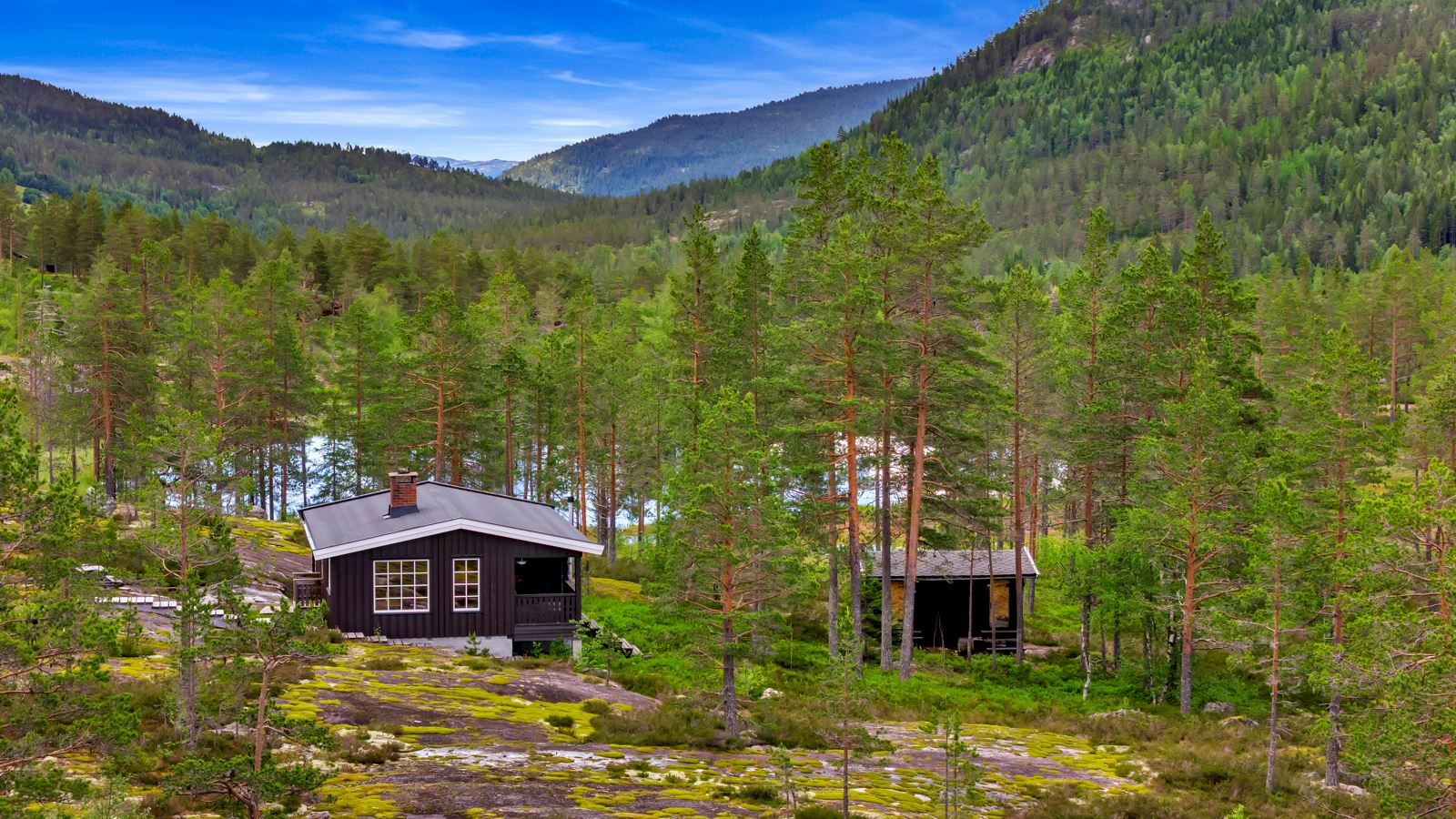 Det er en eksisterende hytte på Vigård i dag