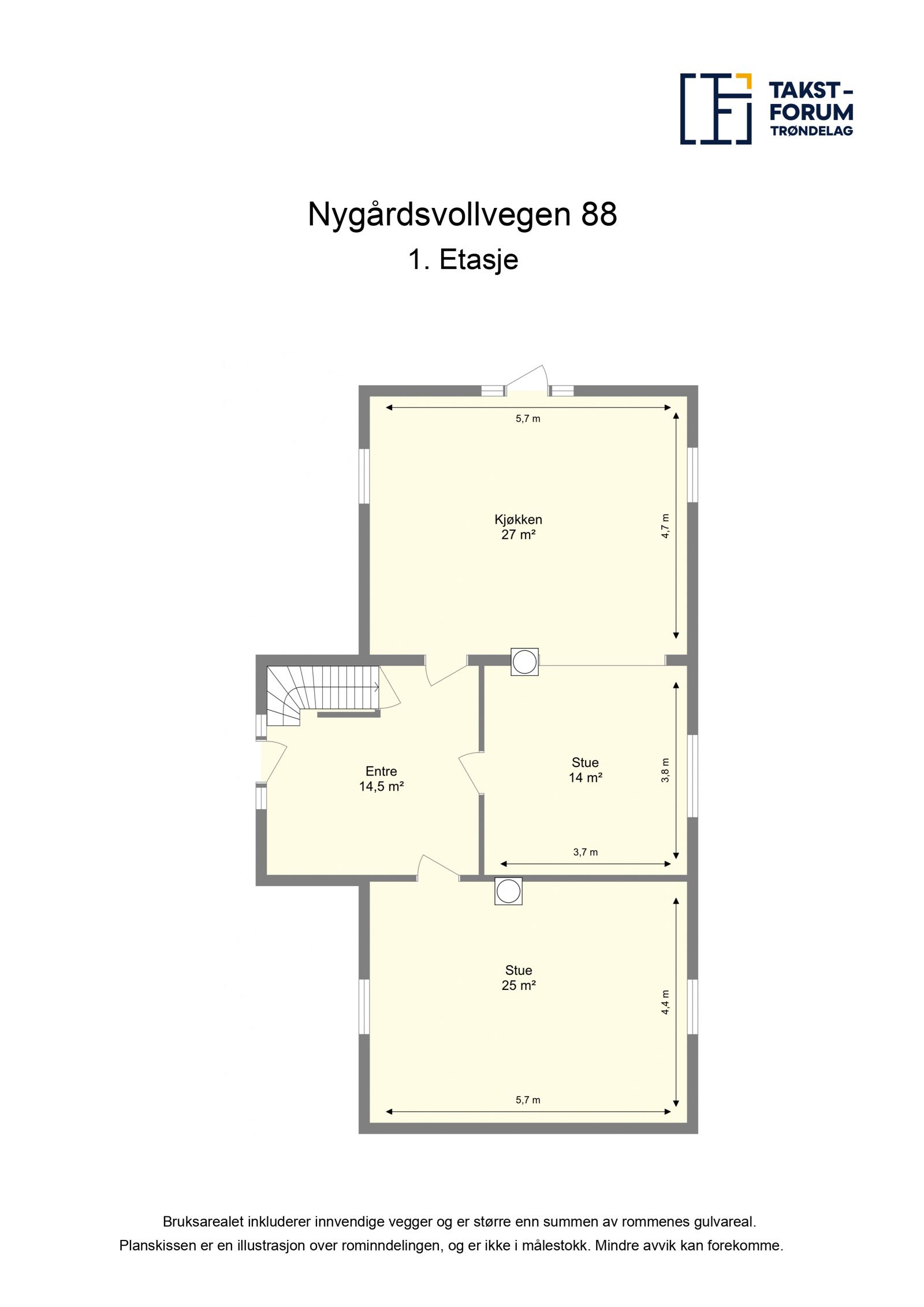 Planskisse 1. etasje
