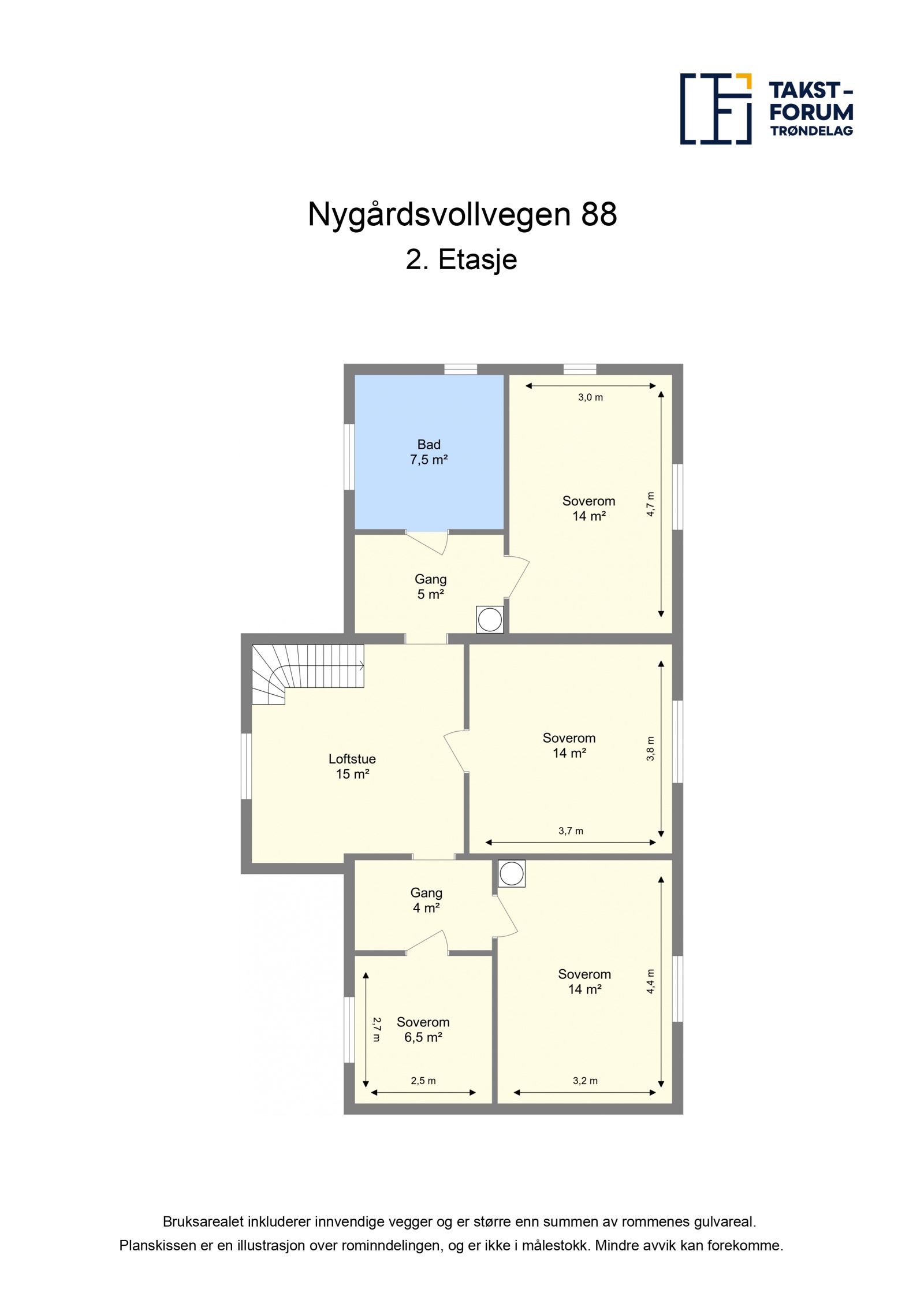 Planskisse 2. etasje
