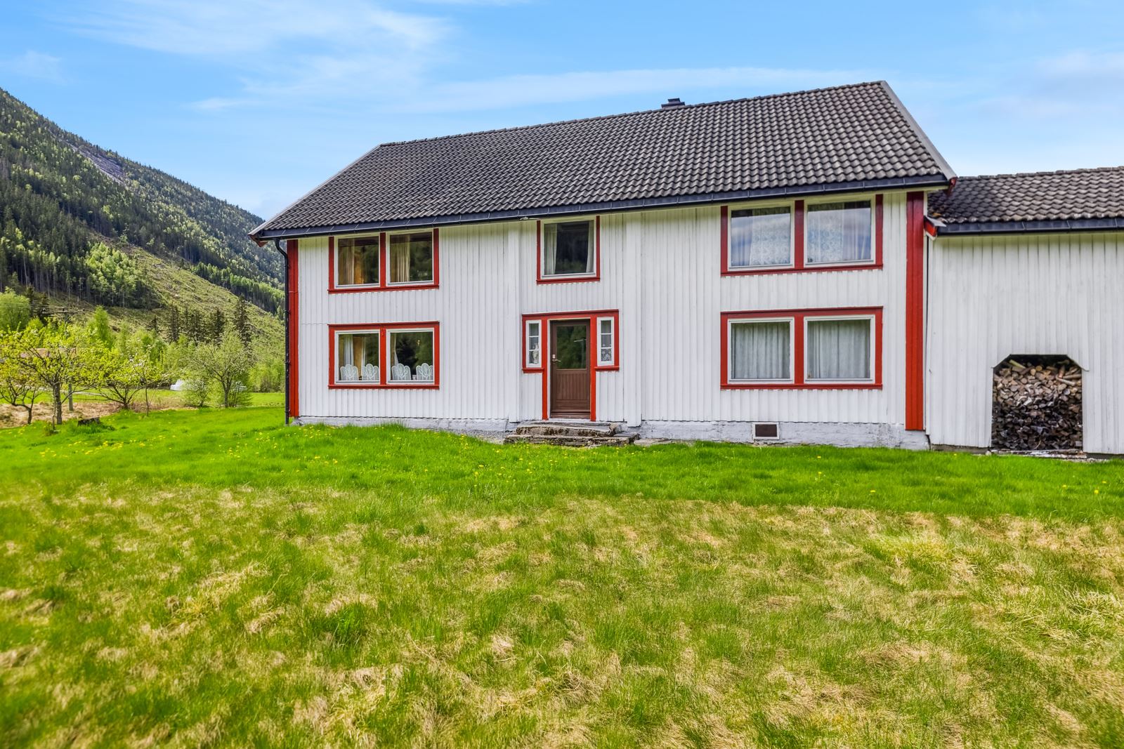 Fasade, ute og area