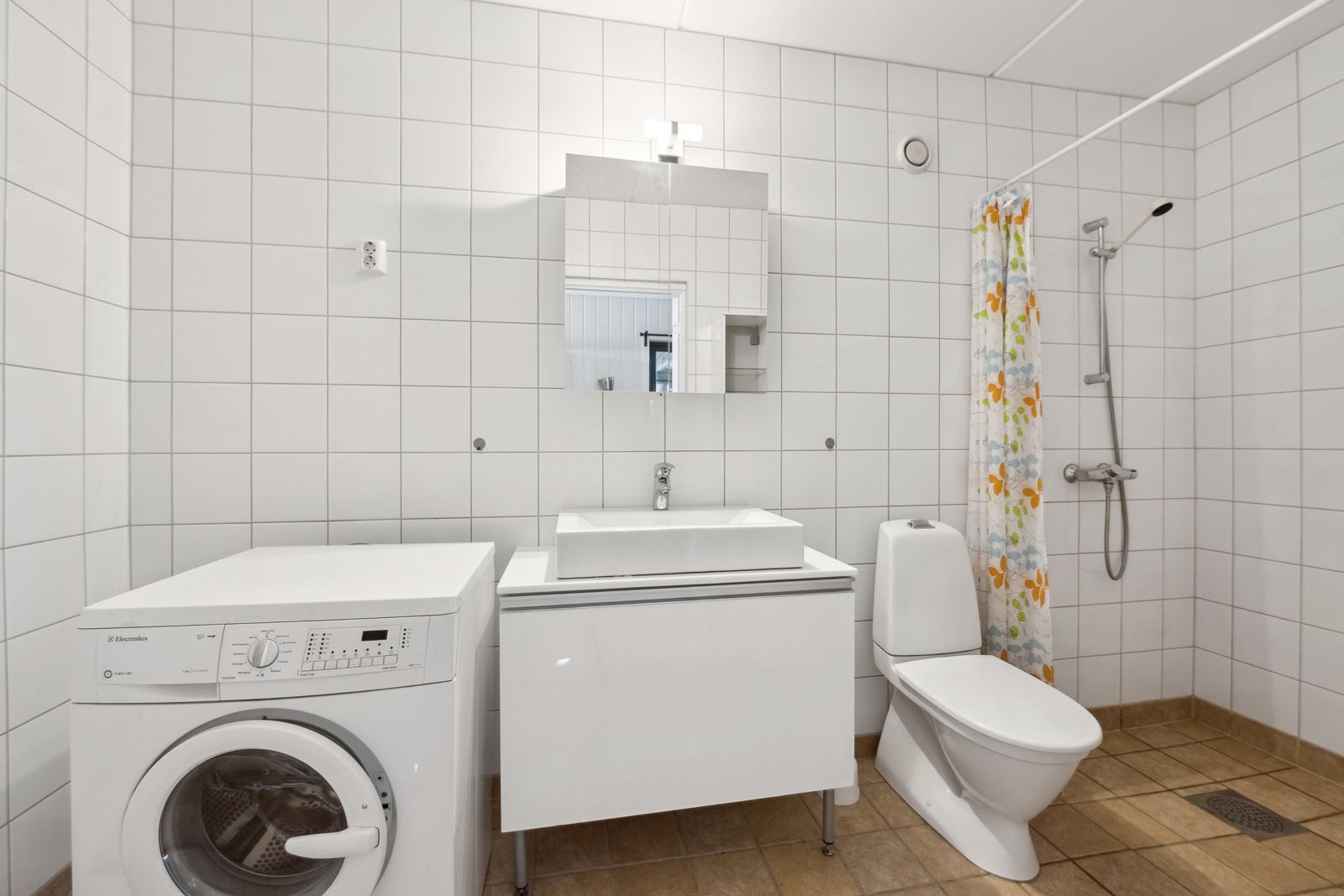 Badet i én av hyblene