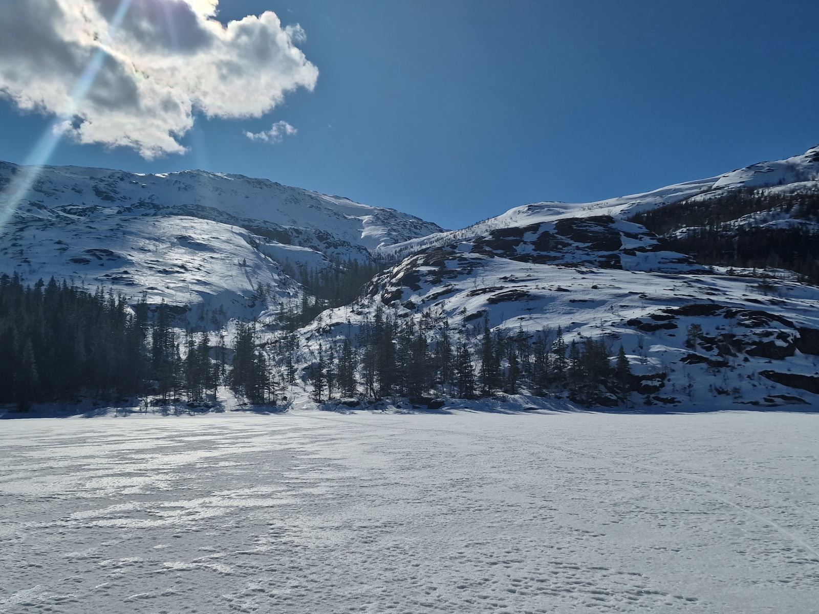Ursvatnet på vinteren 