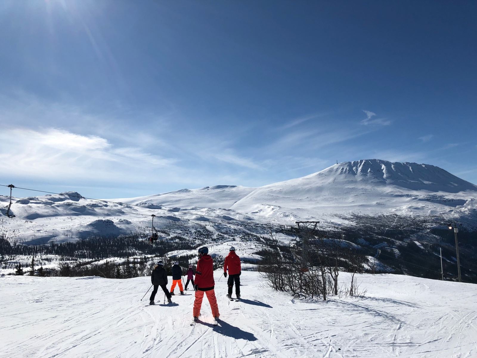 Alpint Stolheisen Gaustablikkekspressen og skibakkene ved Skipsfjell og videre ned mot Brendstaul