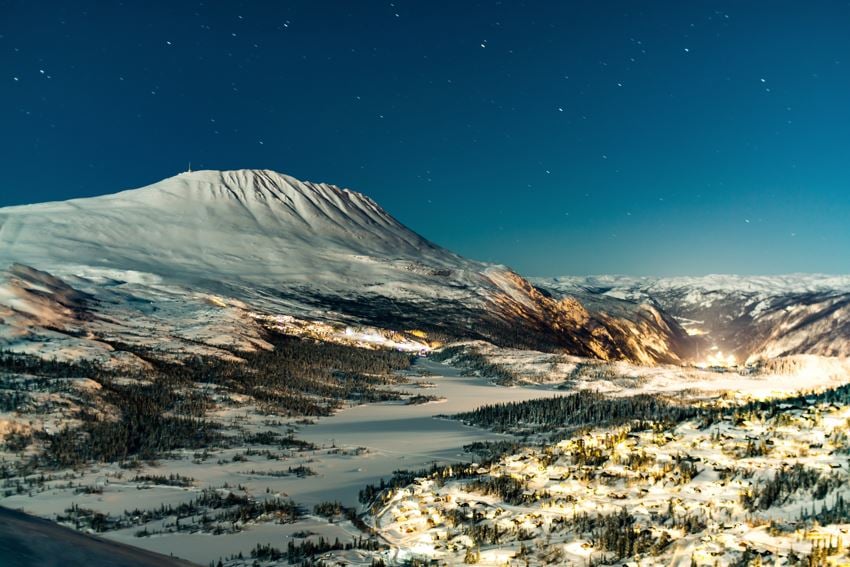 Langrenn og tur - Gaustaområdet med Kvitåvatn, Gaustatoppen, Hardangervidda og Rjukan. Foto Øyvind Stensrud