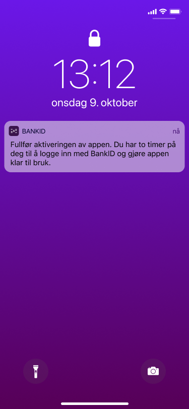 Fullfør aktivering